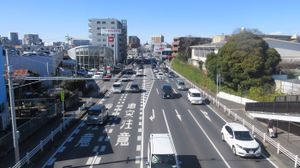 가시와시의 사쿠라다이(보도교에서)