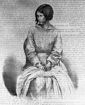 1858년 제작된 석판화 "우울증에서 조증으로의 이행"