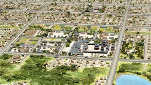 나라의 주요 황실 사찰인 약사사의 모형