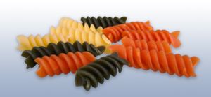 세 가지 색상의 푸실리