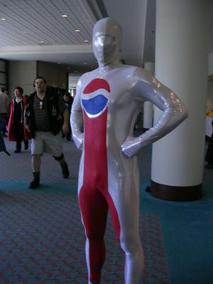 펩시맨 코스프레. 2005년 촬영.