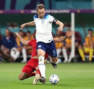 잉글랜드 소속으로 2022년 FIFA 월드컵에 출전한 케인