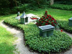 뮌헨 숲속묘지(Waldfriedhof München)에 있는 엔데의 묘