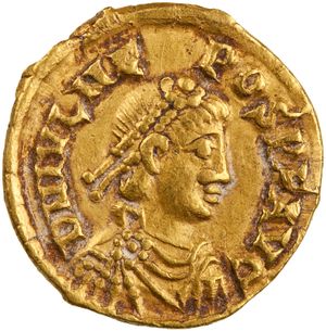 로마에서 주조된 네포스의 트레미시스.