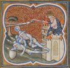 수아송에 갇혔다가 탈출하는 루트비히 (14세기 작)