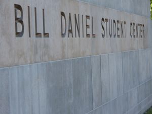 베일러 대학교 학생회관(SUB) 표지판