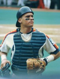 1990년 포수 시절의 비지오