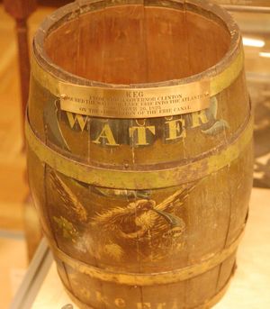 물의 결혼식에서 따른 맥주통