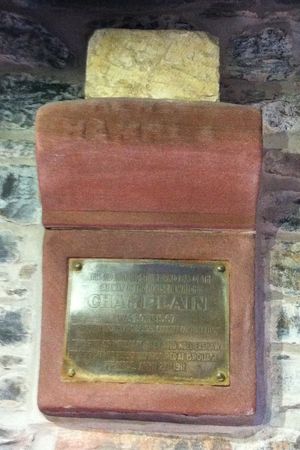 샌포드 플레밍 공원(Sir Sandford Fleming Park), 할리팩스(Halifax, Nova Scotia) – 프랑스 브루아주에 있는 사뮈엘 드 샹플랭의 출생지에서 가져온 돌(1574)