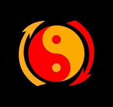 절권도(截拳道)의 상징표.