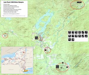 레이크플래시드 경기장 지도