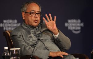 세계 경제 포럼 2009년 다보스 연차 회의에서 재무부 장관 프라나브 무케르지