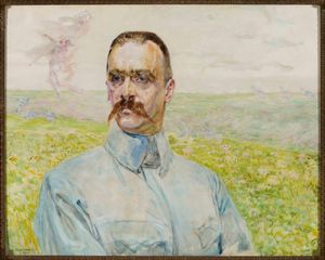 야체크 말체프스키(Jacek Malczewski)가 1916년에 그린 「준장 유제프 필수츠키(Józef Piłsudski)의 초상화」