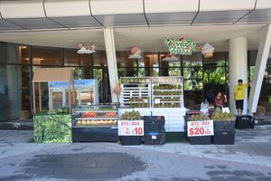 말레이시아의 두리안 판매상