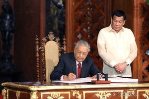 2019년 3월 7일 마하티르와 필리핀 대통령 로드리고 두테르테