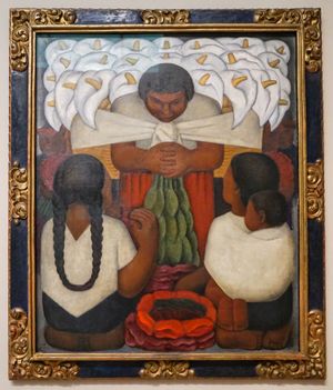 디에고 리베라(Diego Rivera), 꽃의 날(Día de Flores), 1925