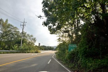 안동시 임동면 망천리 박곡교와 안개시정표지