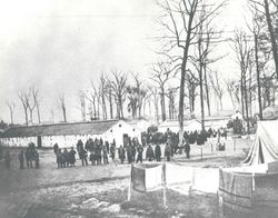 모튼 포로 수용소에 수용된 남군 포로 (1864년)