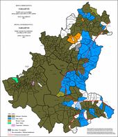2013년 사라예보 정착지별 민족 구성