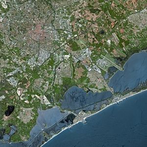 Spot 위성에서 본 몽펠리에