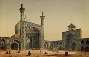 1841년 페르시아를 방문한 프랑스 건축가 파스칼 코스트의 그림.