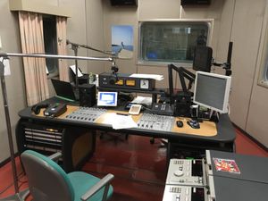 FM아키타 제2스튜디오의 부조정실