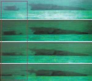 천안함 침몰 당시 열화상 이미지