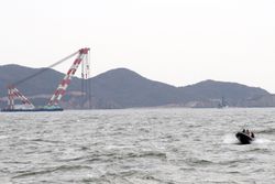 인양 현장 모습