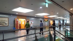 전라북도청 4층 대회의실에 설치된 제7회 전국동시지방선거 효자4동사전투표소