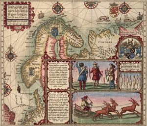 빌럼 바렌츠의 첫 번째 항해 지도