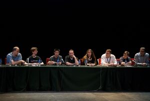 아르헨티나 부에노스아이레스에서 열린 위키매니아 2009에 참석한 재단 이사회 이사들