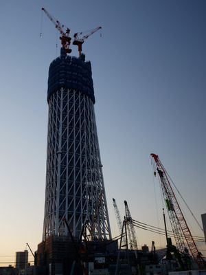 2009년 11월 공사 중인 도쿄 스카이트리