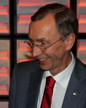 2014년 노벨 회의(Nobel Conference)에서의 페보