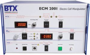 BTX ECM 2001 전기융합 발생기 세포융합 응용 프로그램(BTX Harvard Apparatus, Holliston MA USA 제조)