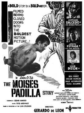 1961년 영화 The Moises Padilla Story의 극장 포스터. 1951년 사건을 다룬다.