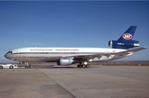 JAT 맥도넬 더글러스 DC-10-30(McDonnell Douglas DC-10-30) 시드니 공항(Sydney Airport), 1985년, 클래식 도장