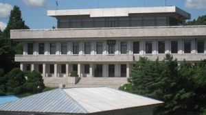 2009년 자유의 집 전망대에서 본 판문각 전경