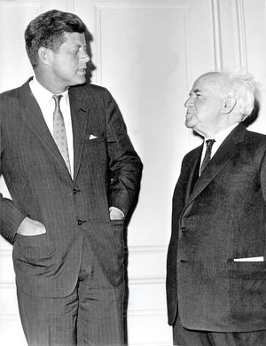 1961년 케네디(John F. Kennedy)와 벤구리온