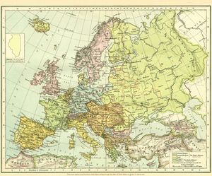 1918년 유럽 지도