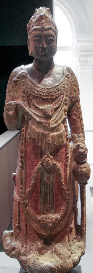 수나라 시대의 관세음보살(관음) 석상