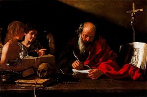 바르톨로메오 카바로치가 그린 성 예로니모와 천사들.