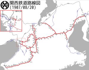 관서철도가 소유했던 노선망 (1907년)