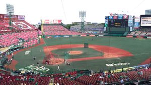 2015년 좌익수 쪽 임시 관중석