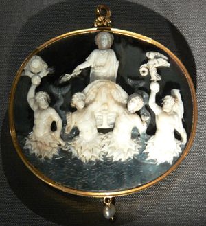 quadriga}}를 탄 아우구스투스의 카메오