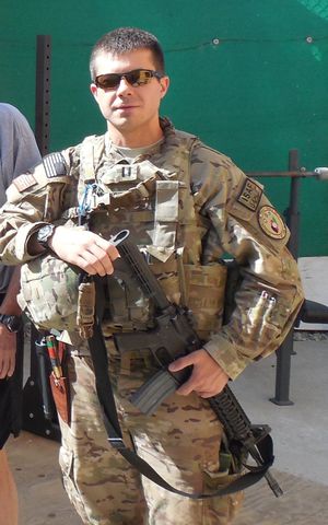 2014년 아프가니스탄에서 복무 중인 부티지지