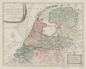 1798년 모르티에 코벤스가 제작한 바타비아 공화국 지도
