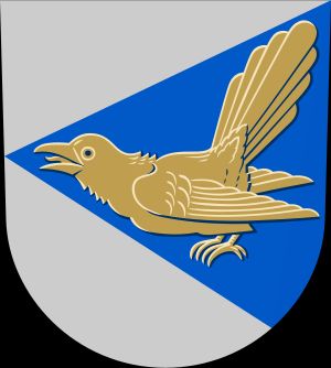 수오멘니에미의 문장에 새겨진 황금 뻐꾸기