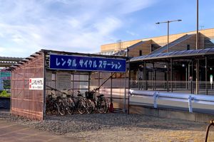 도요사카역(豊栄駅)의 무료 자전거 대여(2020년 5월)