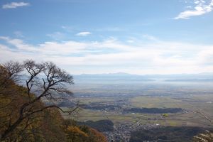 야히코산 정상에서 본 에치고 평야