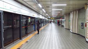 2호선 승강장 (2018년 11월 22일)